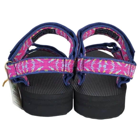 NWB Teva midform universal strappy sandals triton raspberry sorbet