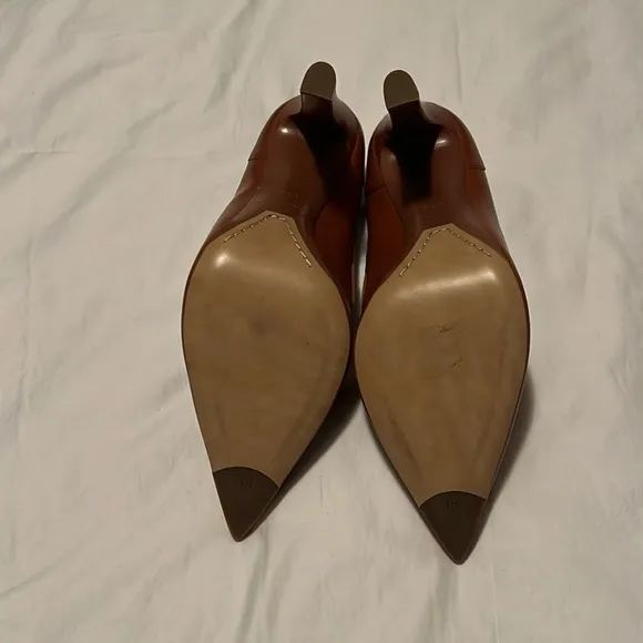 NWB:Ralph Lauren Purple Label Oxford 4 Inch Heel Gold 39B Made In Italy.…