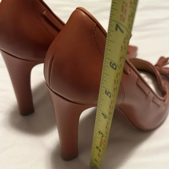 NWB:Ralph Lauren Purple Label Oxford 4 Inch Heel Gold 39B Made In Italy.…
