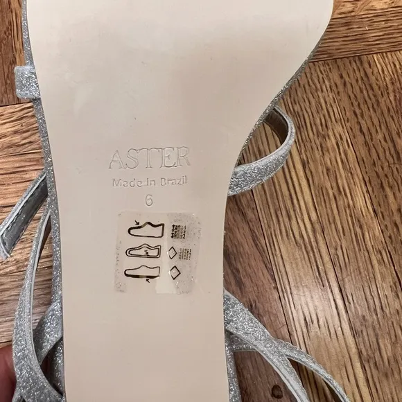 NWOB Aster Azores Strappy Glitter Sandals