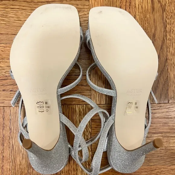 NWOB Aster Azores Strappy Glitter Sandals
