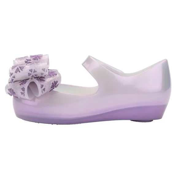 NWOB MINI MELISSA Ultragirl Sweet XI Kids Flats In Pearly Lilac Size 9T
