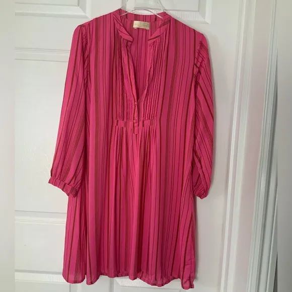 NWOT Natalie Martin Sammie Pink Striped Dress Sz XS