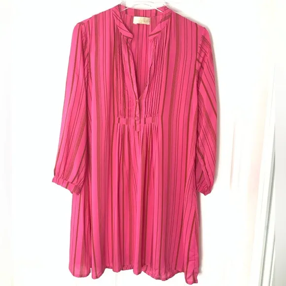 NWOT Natalie Martin Sammie Pink Striped Dress Sz XS
