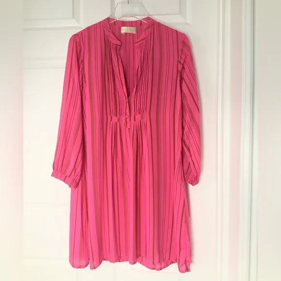 NWOT Natalie Martin Sammie Pink Striped Dress Sz XS