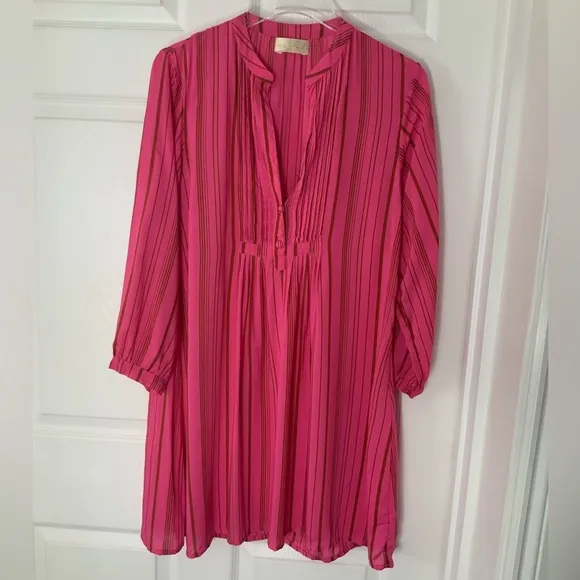 NWOT Natalie Martin Sammie Pink Striped Dress Sz XS