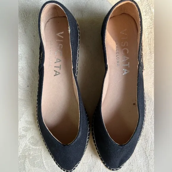 NWOT VISCATA BARCELONA ESPADRILLE  Women's Black Espadrilles