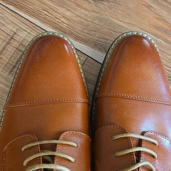 NWT Mens Bruno Marc Brown Dress Shoes