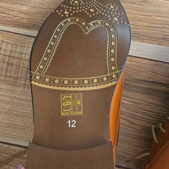 NWT Mens Bruno Marc Brown Dress Shoes