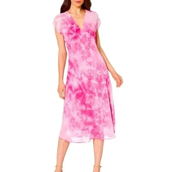 NWT SAGE Kimono Tie Dye Print Flowy Summer Midi Dress