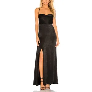 NWT Show Me Your Mumu Women's Winslet Cowl Neck Side Slit Gown Maxi Dress
