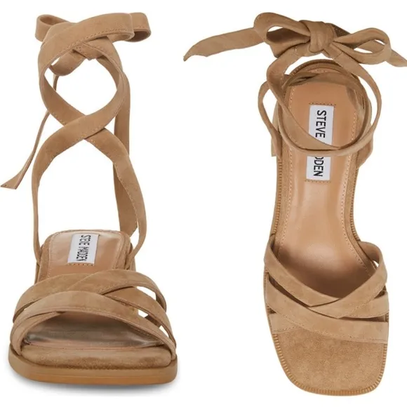 NWT Steve Madden Cory Suede Strappy Sandals