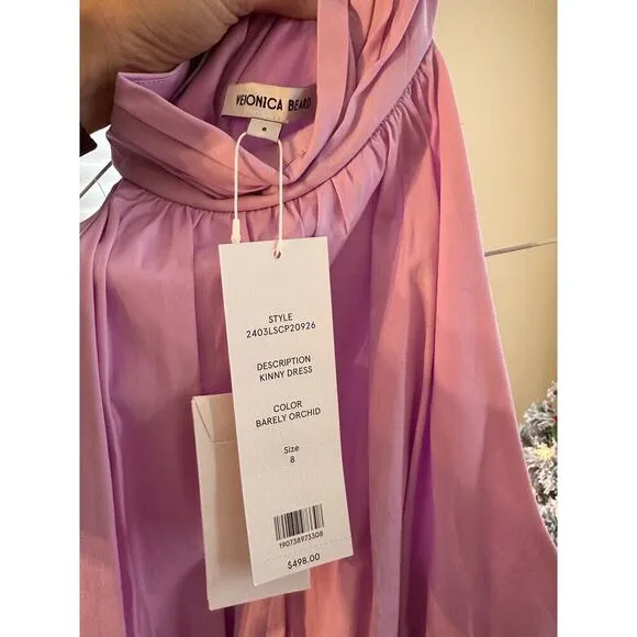 NWT Veronica Beard Kinny Halter Dress Lilac size 8