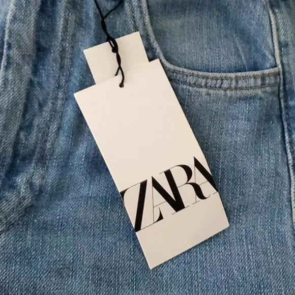 NWT ZARA WIDE LEG JEANS Blue