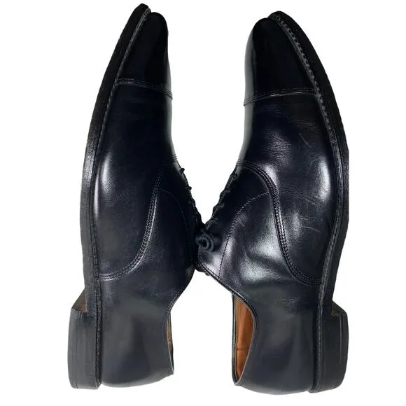 Old Money Allen Edmonds Park Avenue Cap Toe Mens 13 AAA Classic Black Dress Shoe