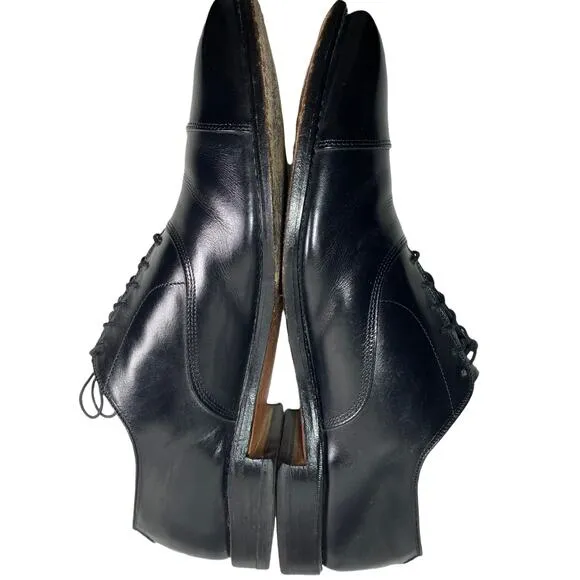 Old Money Allen Edmonds Park Avenue Cap Toe Mens 13 AAA Classic Black Dress Shoe