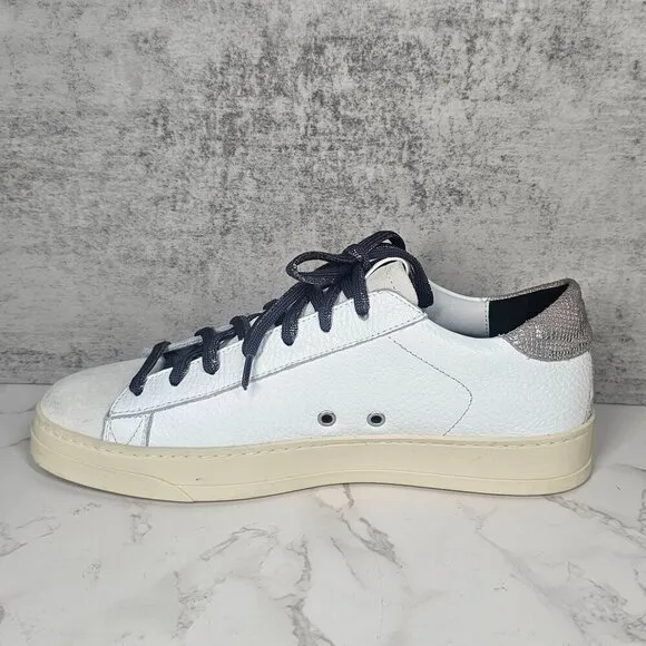 P448 Men's John Dragoes Low Top Sneaker Shoes Lace Up White Men EU 40