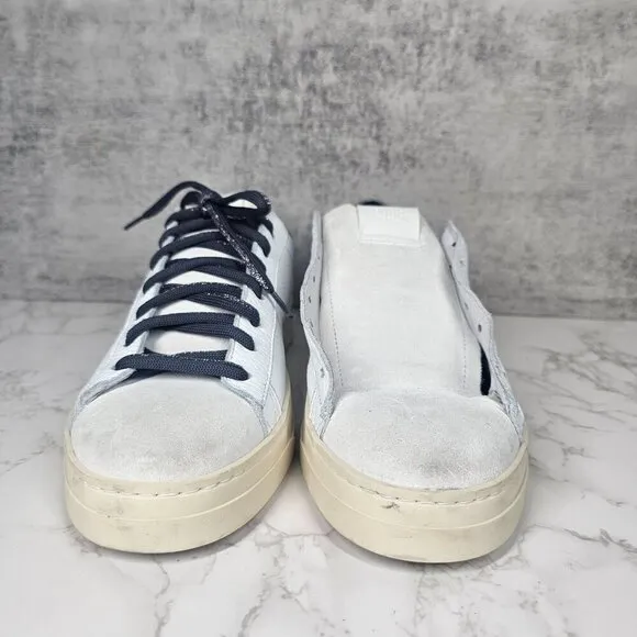 P448 Men's John Dragoes Low Top Sneaker Shoes Lace Up White Men EU 40