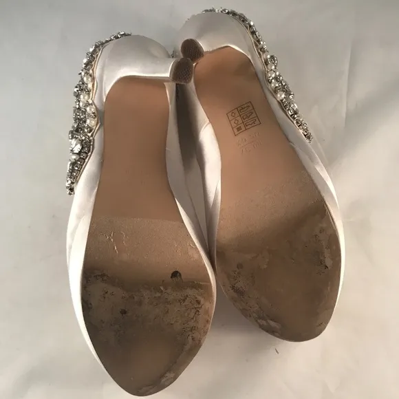 Paradox London Pink Cynthia Ivory Satin Pump