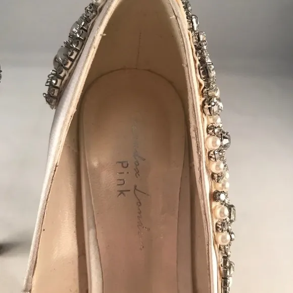 Paradox London Pink Cynthia Ivory Satin Pump