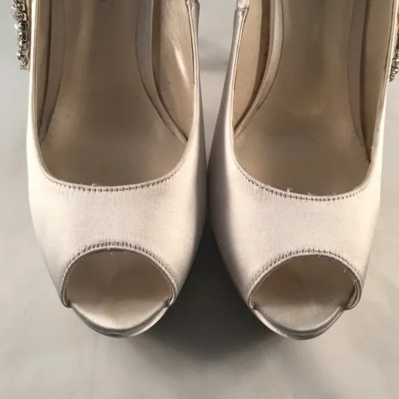 Paradox London Pink Cynthia Ivory Satin Pump