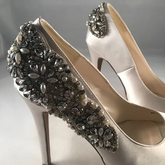 Paradox London Pink Cynthia Ivory Satin Pump
