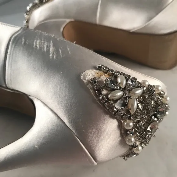 Paradox London Pink Cynthia Ivory Satin Pump