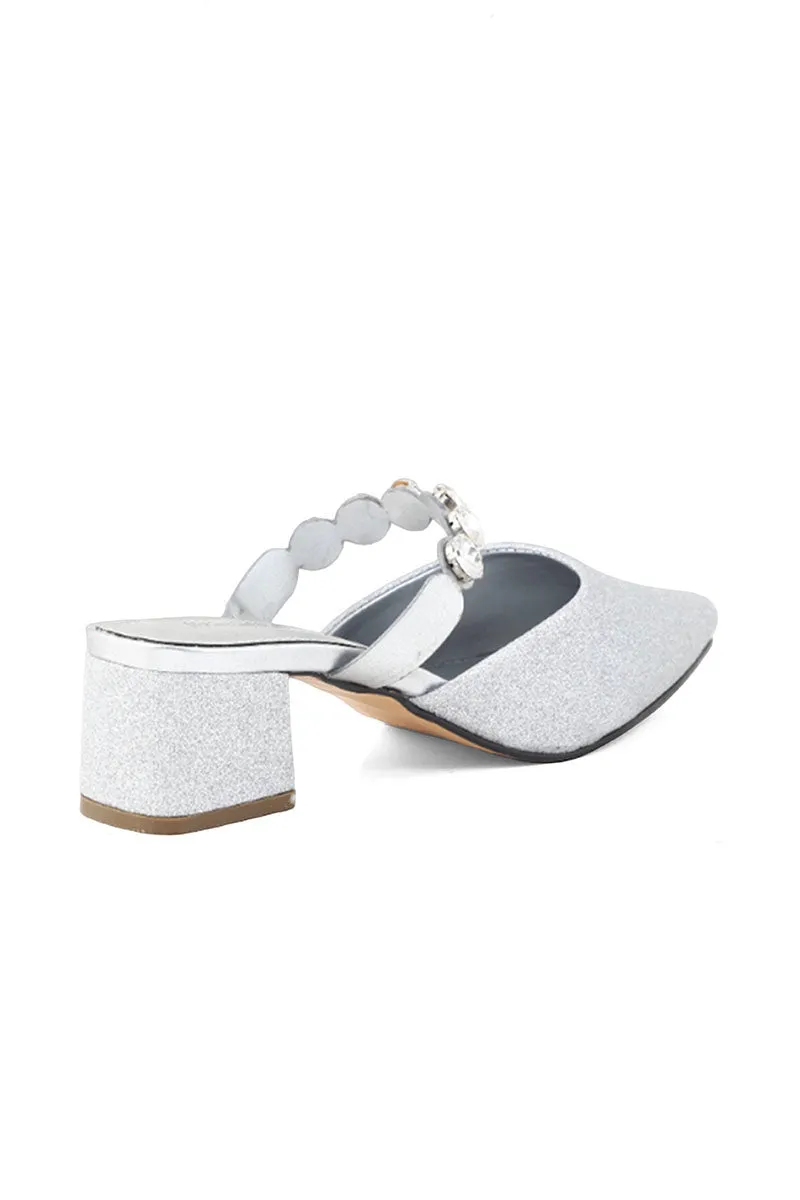 Party Wear Sling Back I47242-Silver