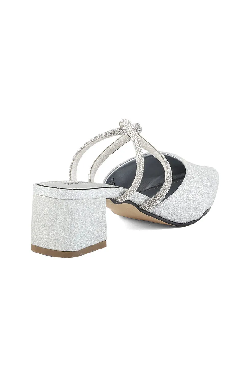 Party Wear Sling Back I47243-Silver