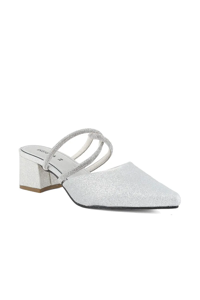 Party Wear Sling Back I47243-Silver