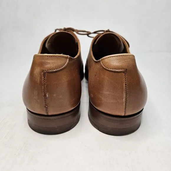 Paul Stuart Cap Toe Oxford Dress Shoes Tan Cognac Mens Size 10 Wedding 143-42512