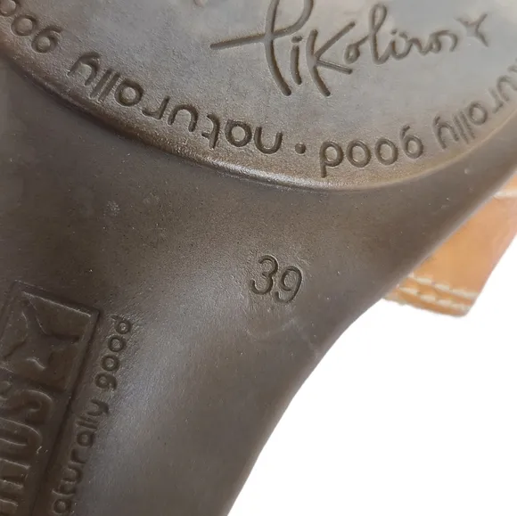 Pikolinos Leather Slingback Sandals Euro 39 US 8.5-9