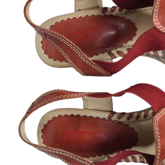 Pikolinos Leather Slingback Sandals Euro 39 US 8.5-9