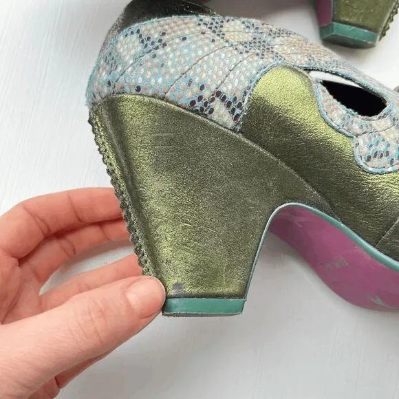 Poetic Licence &quot;Barbie Girl&quot; Green Lace-Up Heels, EU 39.5 / US 8.5