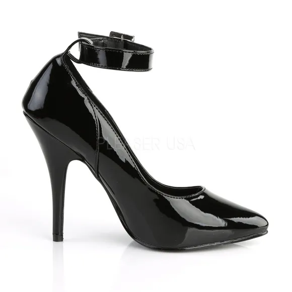 Pointed Toe Ankle Wrap High Heel Shoes