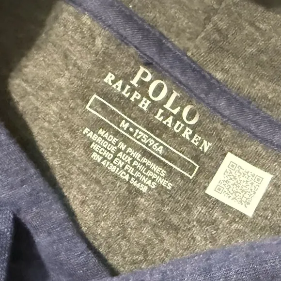 Polo by Ralph Lauren Blue and Gray Hoodie