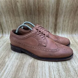 Polo‎ Ralph Lauren Moseley Men's Size 9.5 D Dress Shoes Brown Shoes Longwing