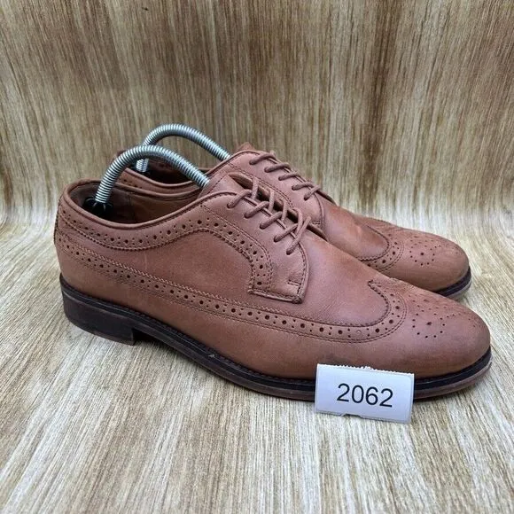 Polo‎ Ralph Lauren Moseley Men's Size 9.5 D Dress Shoes Brown Shoes Longwing