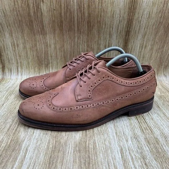 Polo‎ Ralph Lauren Moseley Men's Size 9.5 D Dress Shoes Brown Shoes Longwing