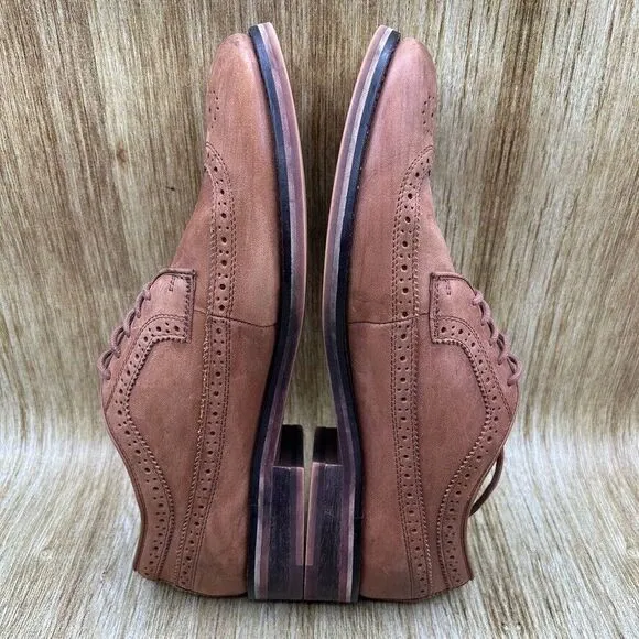Polo‎ Ralph Lauren Moseley Men's Size 9.5 D Dress Shoes Brown Shoes Longwing