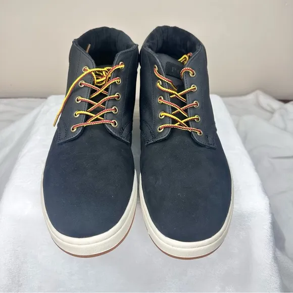 Polo Ralph Lauren Shrunken Sneaker Boots‎ Men's Black Nubuck Ankle Size 12 NWOB