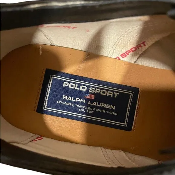 POLO SPORT RALPH LAUREN shoes leather black 11D 11 D