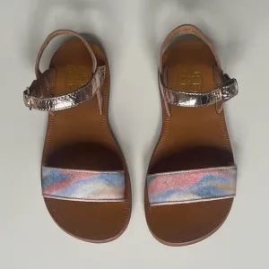 Pom D’Api Plagette Tao Open-Toe Leather Sandals - Size 13