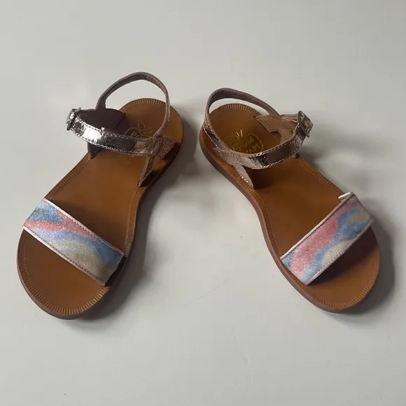 Pom D’Api Plagette Tao Open-Toe Leather Sandals - Size 13