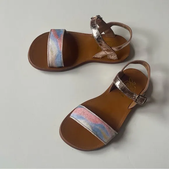 Pom D’Api Plagette Tao Open-Toe Leather Sandals - Size 13