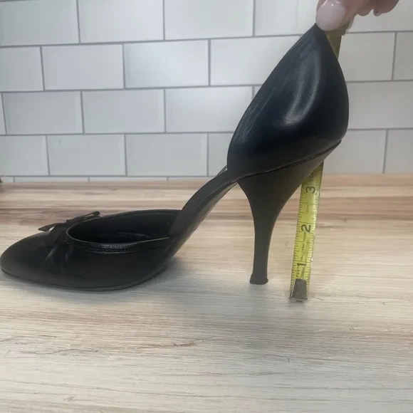 Prada bow tie Black Women's Heels