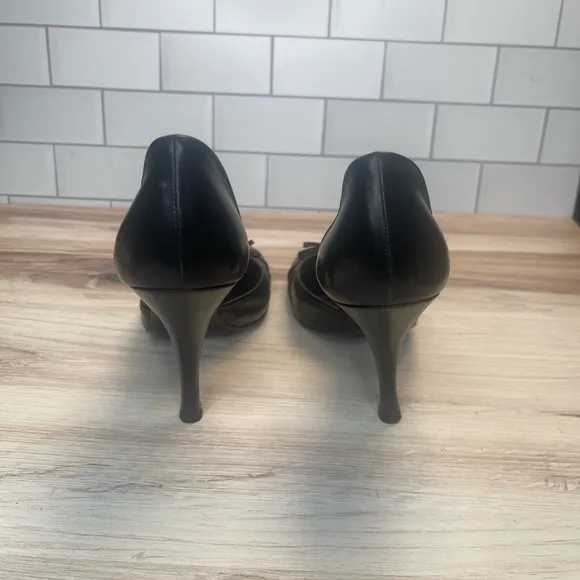 Prada bow tie Black Women's Heels