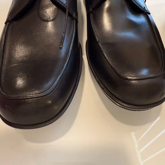Prada Men's Black Leather Shoes