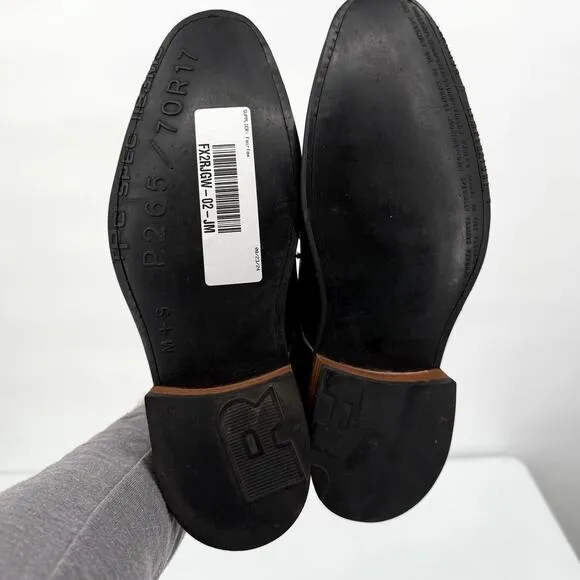 Pskaufman No.1044 Tarmac Tie Derby Oxford Shoes Lotis Hand Painted Silver Size 6