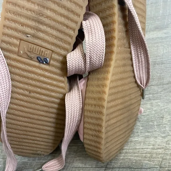 Puma Fenty x Rihanna Leather Bow Ballerina Flats Shoes